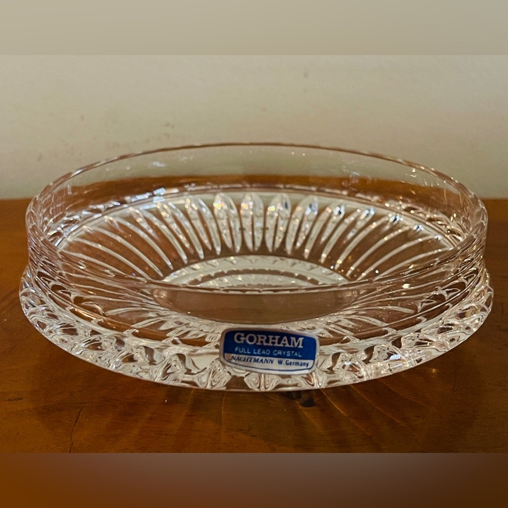 Vintage Gorham Crystal Low Bowl  W Germany